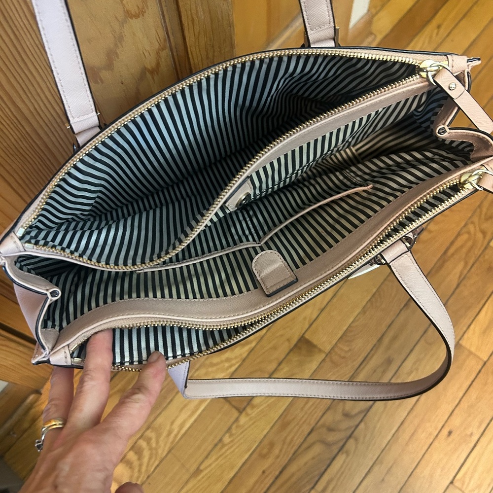 Kate Spade All Leather Cream Handbag - Picture 6 of 6